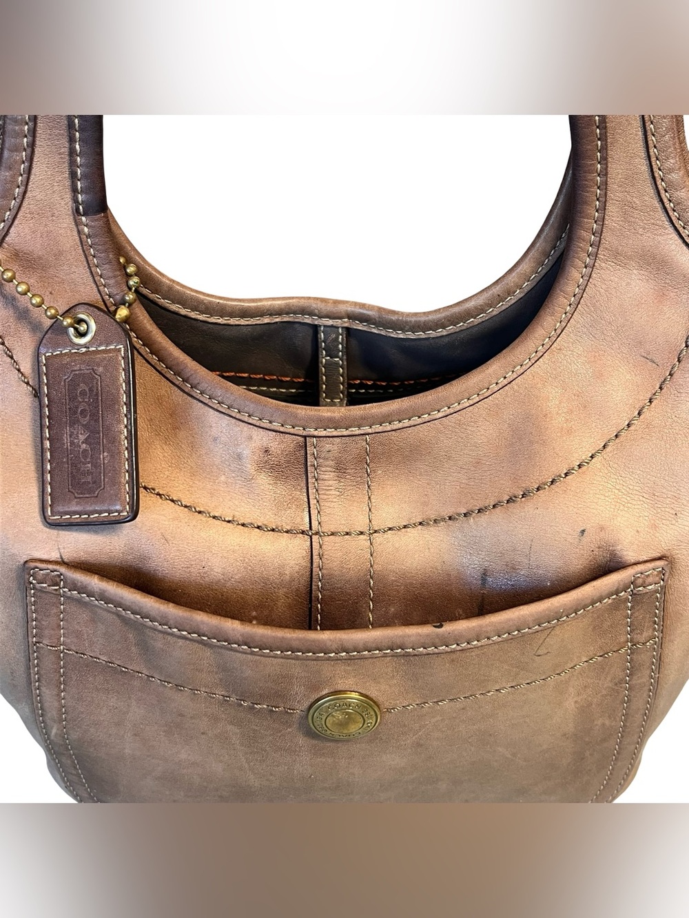 Coach Vintage Y2K Legacy Ergo Shoulder Bag E0769-11285 Leather Brown - Picture 4 of 16